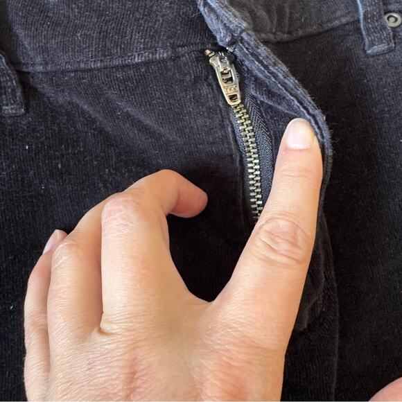 NYDJ Black Corduroy Bootcut Jeans Pants Womens 12 Classic Fall Casual - Picture 7 of 13